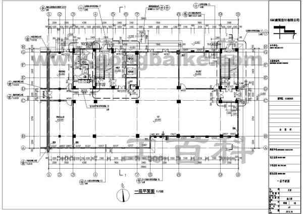 十一层二类高层办公楼建筑施工图下载(6.49M,zip格式)__建筑工程 - 工百科